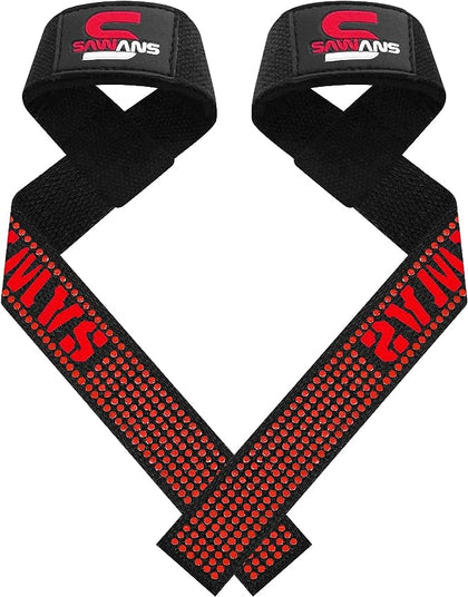 Weight Lifting Straps Neoprene Padded Bodybuilding Strength Training Wrist Straps Heavy Weight Lifting Deadlifting