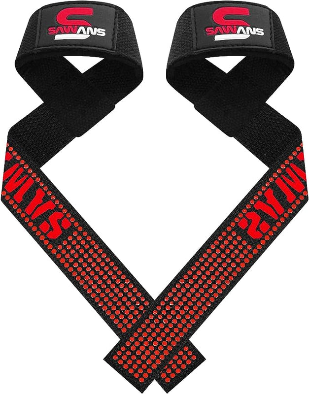 Weight Lifting Straps Neoprene Padded Bodybuilding Strength Training Wrist Straps Heavy Weight Lifting Deadlifting