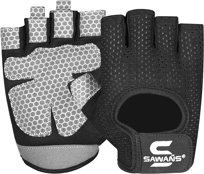 SAWANS Gym Gloves for Men & Women Weight Lifting Fitness Gloves Breathable Ladies Gloves
