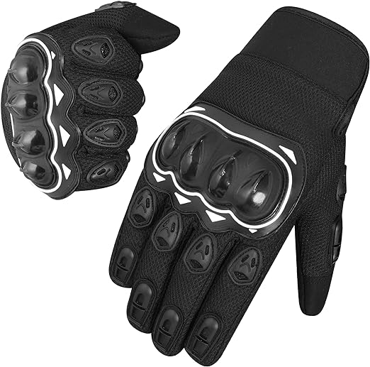 SAWANS Cross Motorcycle Gloves Protect Hand Motorbike Touch Gloves Men Motorcycle Equipment Respira Glove Men Scooter Motorcycle Glove Approved for Men and Women ATV BMX Cycling Sports