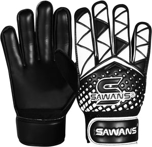 SAWANS Football Goalkeeper Gloves For Boys kids Children Youth Training Gloves Soccer Goalie Goalkeeping Wrist Protection Grip Palms Adults Men